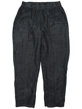 MATE The Label Willow 100% Linen Pants Vintage Black Women’s Medium Patch Pocket